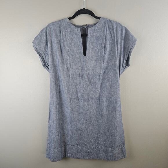 Apiece Apart Chambray Shift Dress Minimalist Modern Effortless Size 4 - Picture 1 of 7
